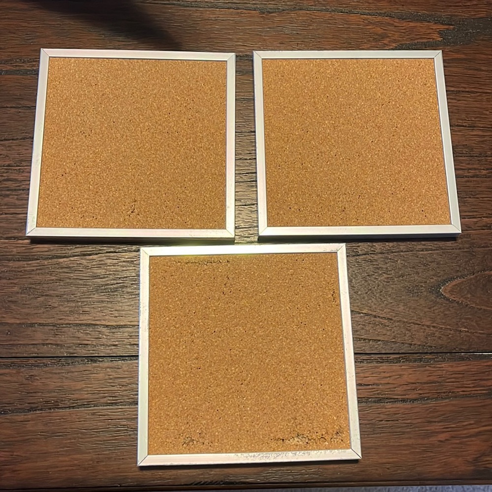 3 Mini Bulletin Boards Set for Home Office, School, or Home Wall Decor
